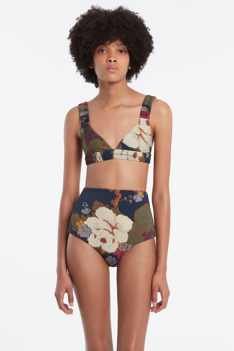 SIR the label Garcia Gathered Tri Top GARCIA FLORAL PRINT
