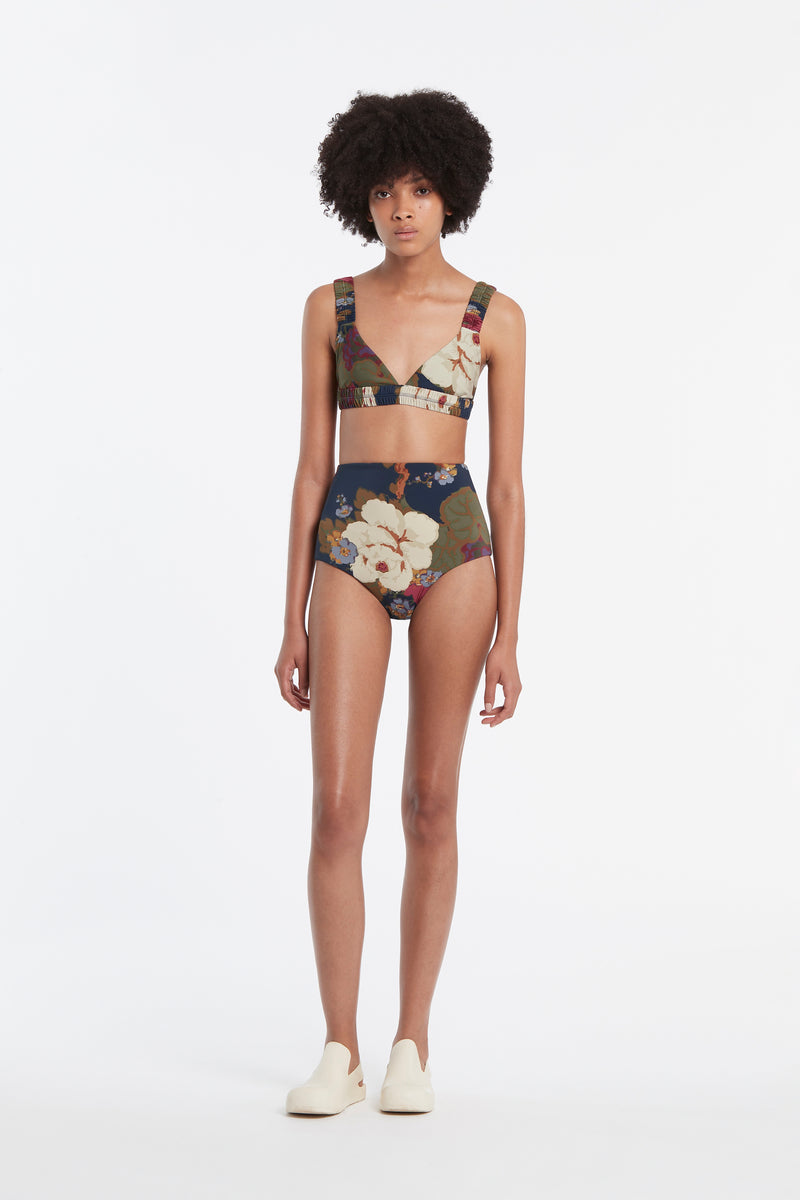 SIR the label Garcia Gathered Tri Top GARCIA FLORAL PRINT