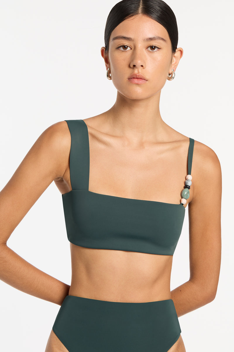 SIR the label Maxime Beaded Bandeau Petrol