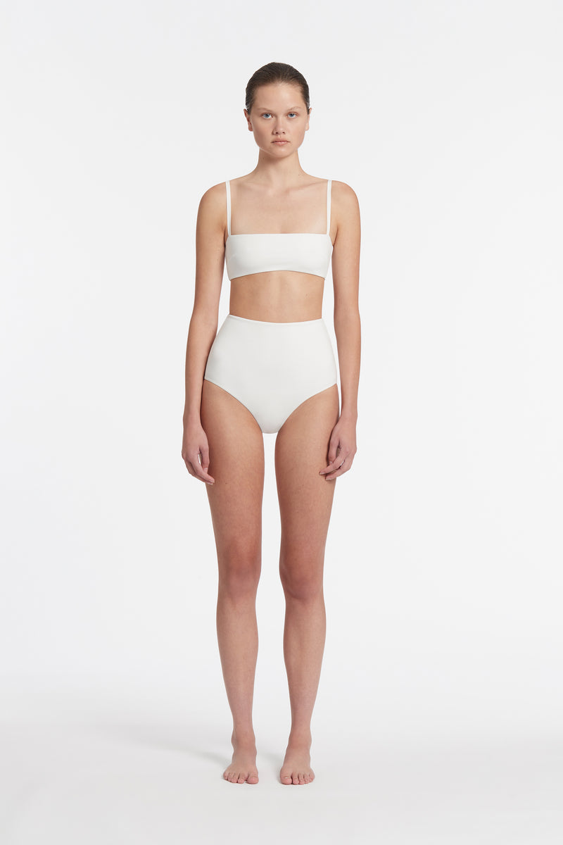 SIR the label High Waisted Leg Brief IVORY
