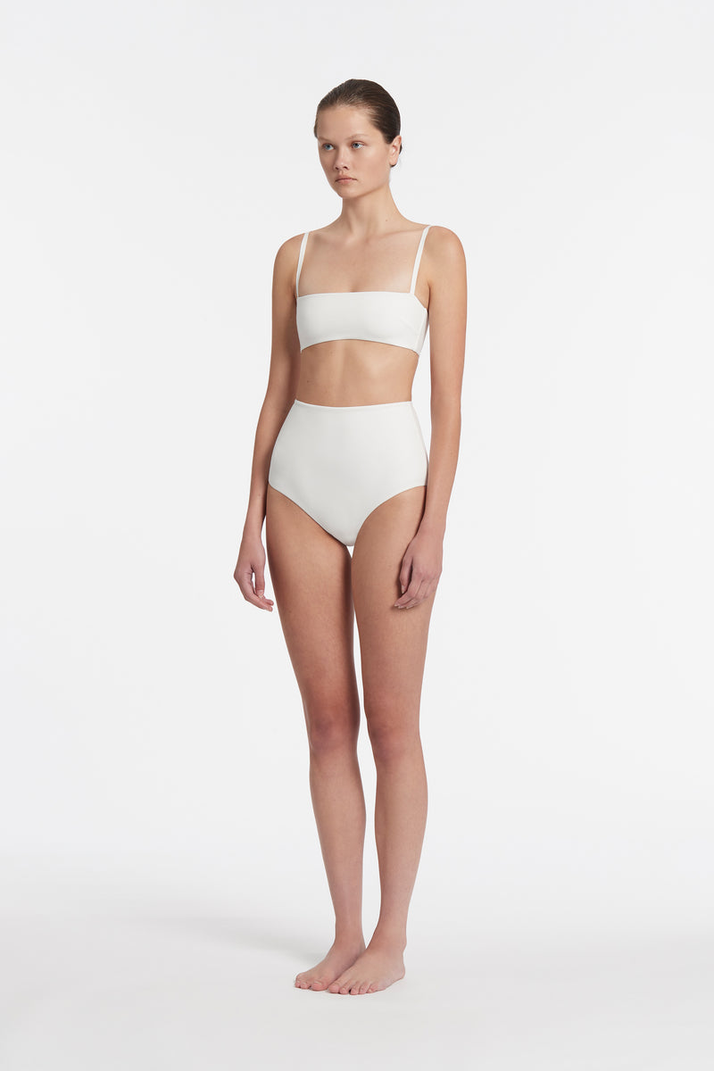 SIR the label High Waisted Leg Brief IVORY