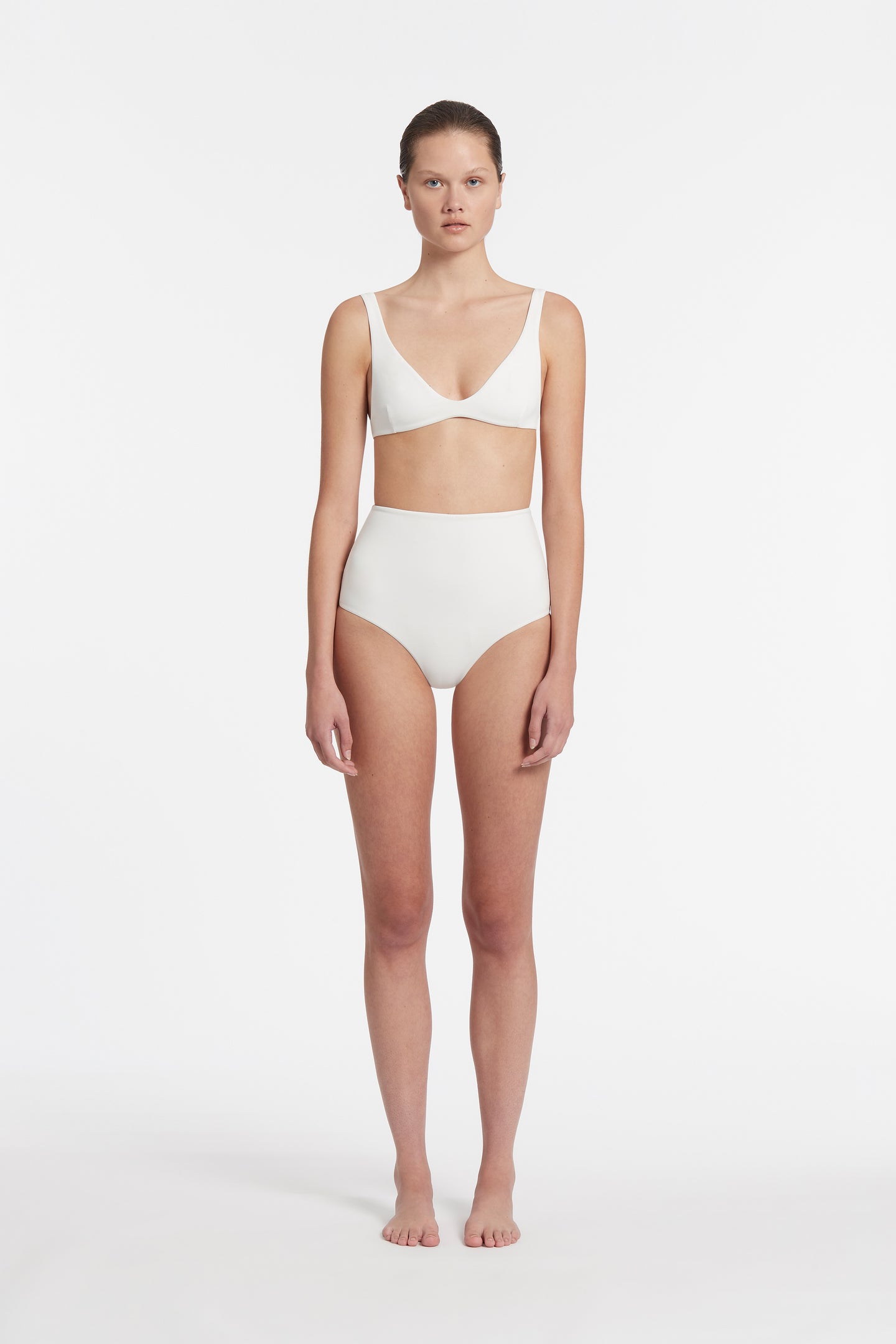 SIR the label High Waisted Leg Brief IVORY