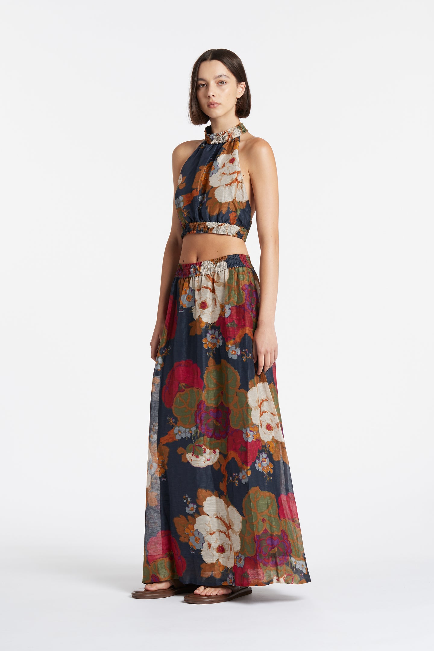 SIR the label Bonita Halter Top GARCIA FLORAL PRINT