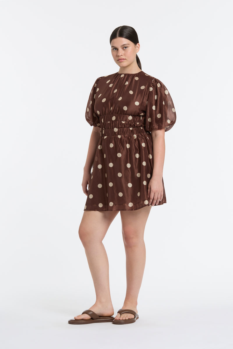 SIR the label Vivi Open Back Mini Dress MARLON POLKA DOT