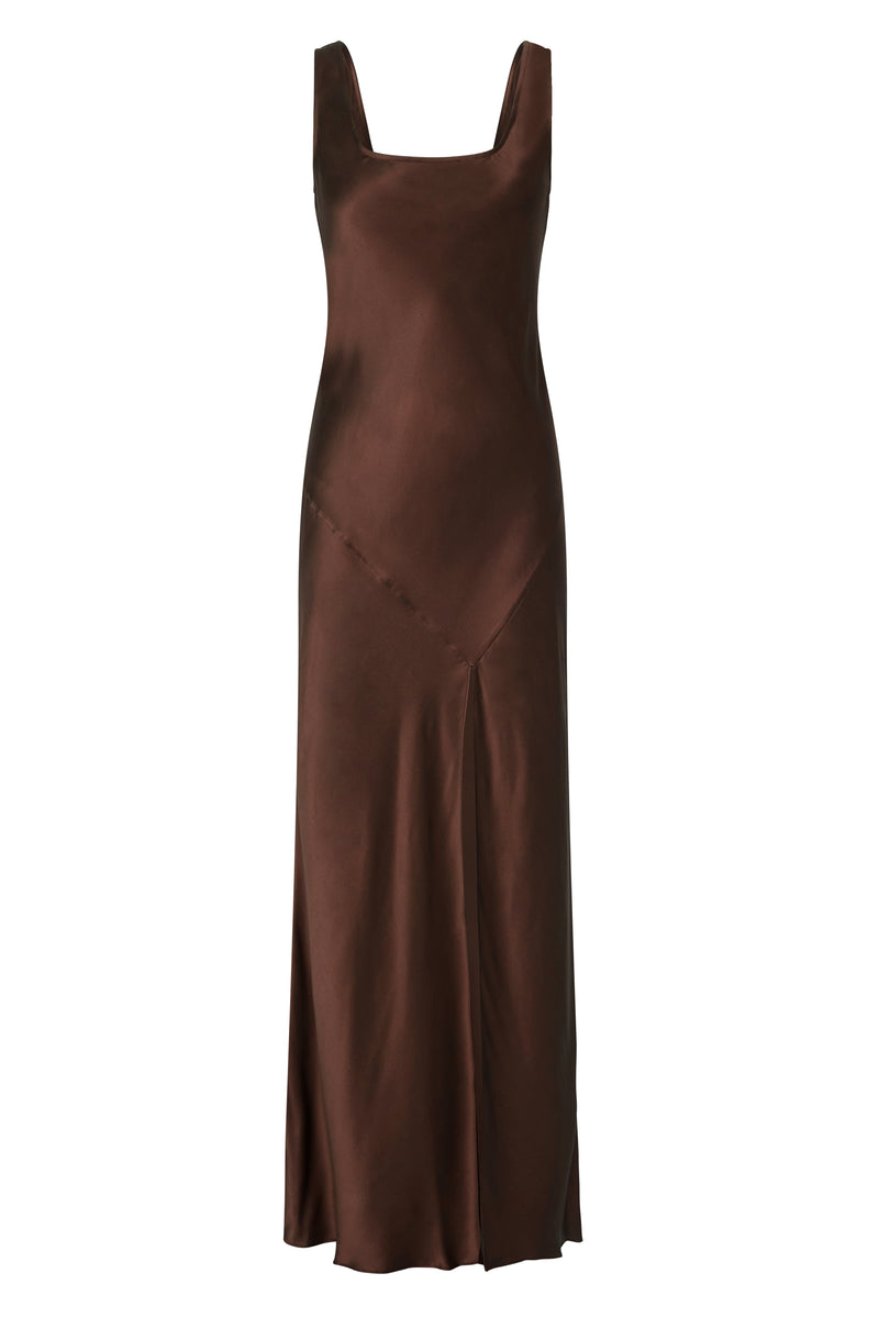 SIR the label Esme Bias Dress CHOCOLATE