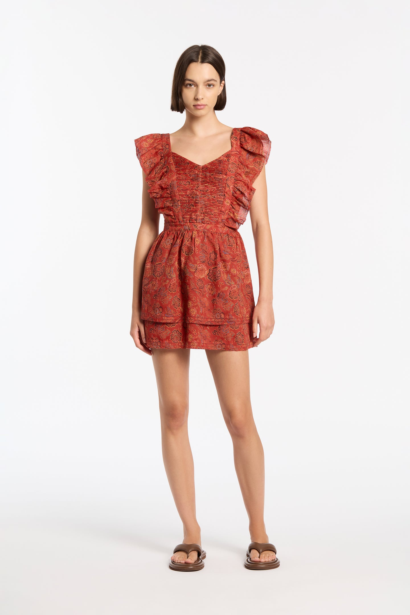 SIR the label Allegra Open Back Mini Dress IDALIA FLORAL PRINT