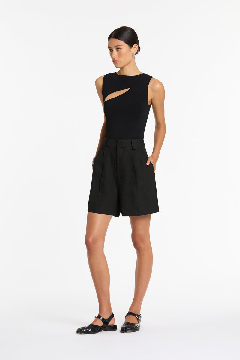 SIR the label Nadja Cut Out Tank BLACK