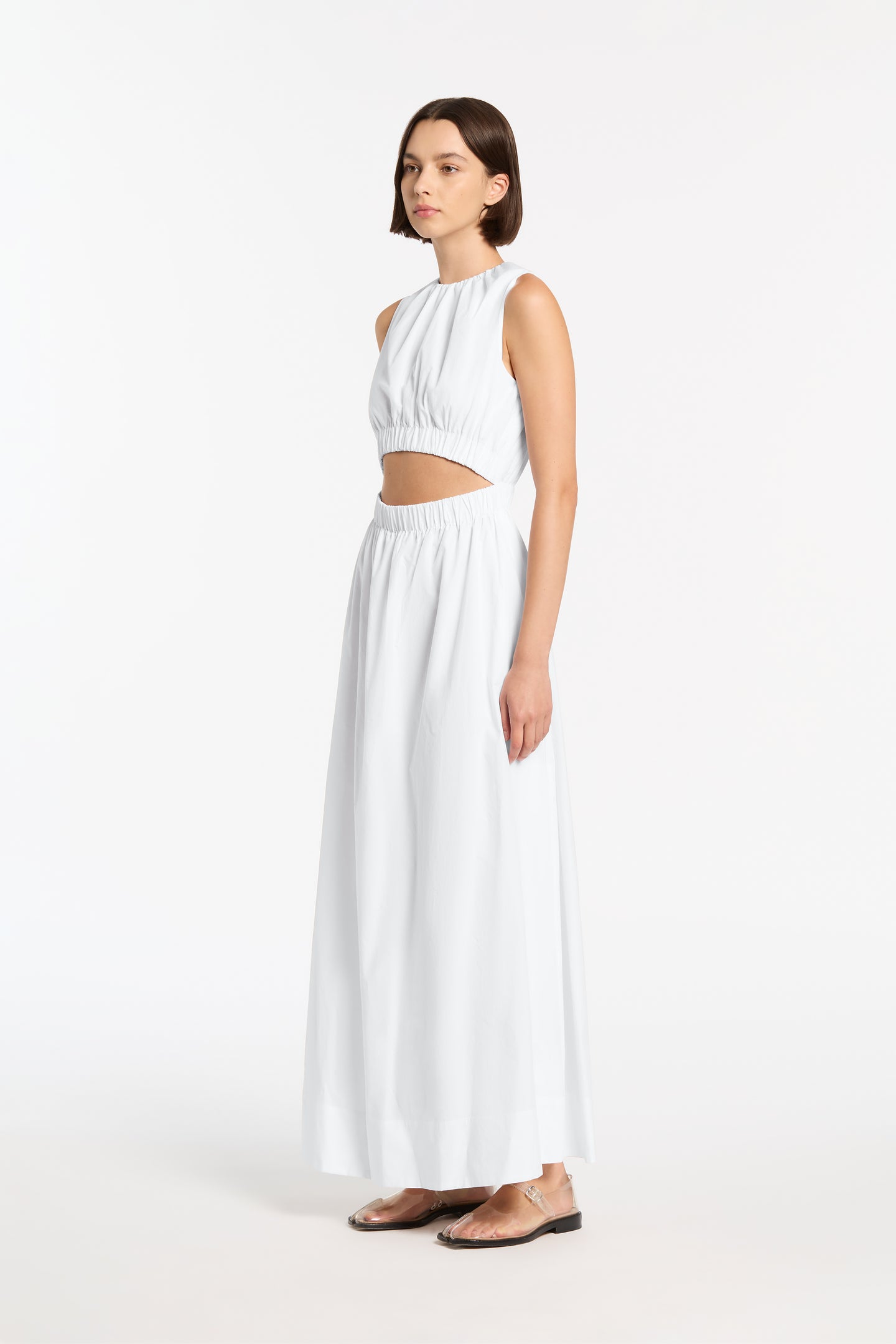 SIR the label Dion Gathered Dress BLANC