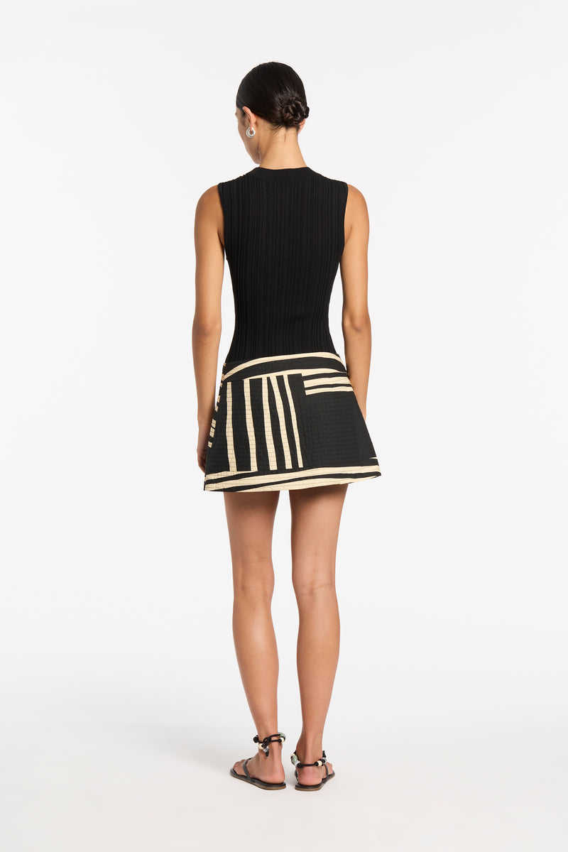 SIR the label Linocut Wrap Mini Skirt Ligne
