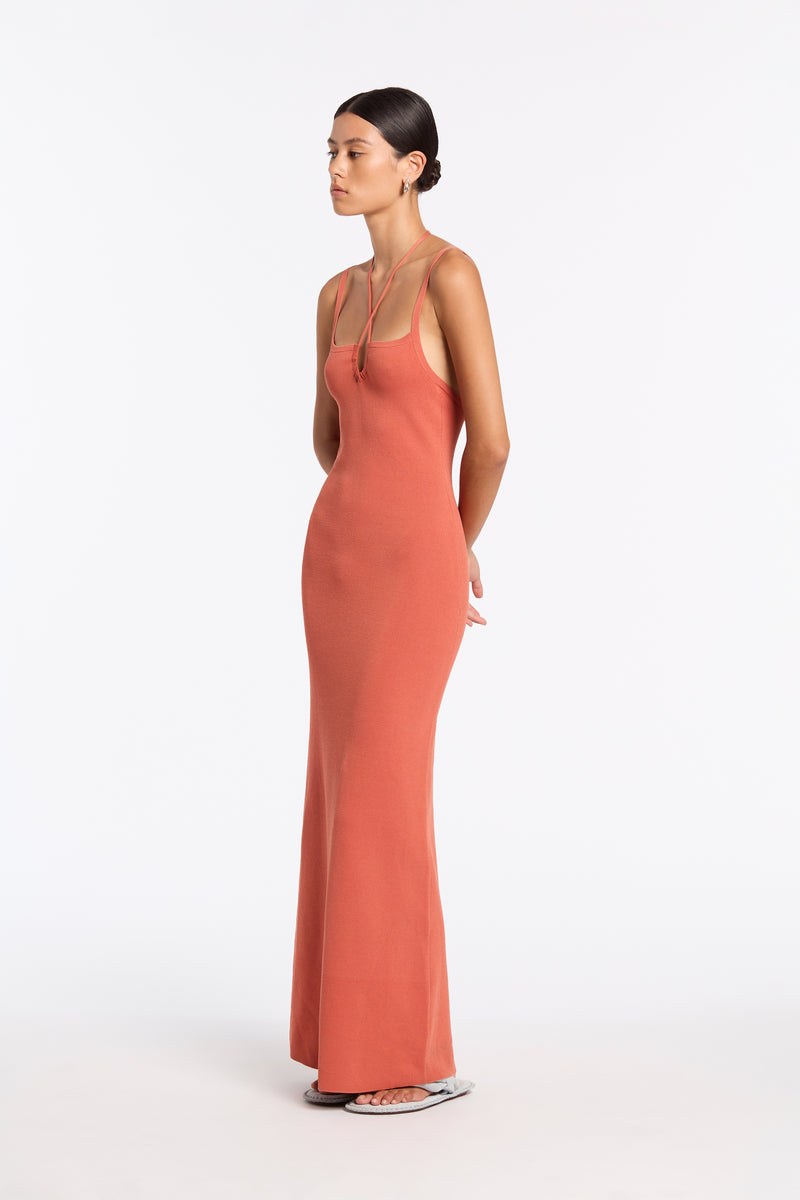 SIR the label Nadja Midi Dress CORAL