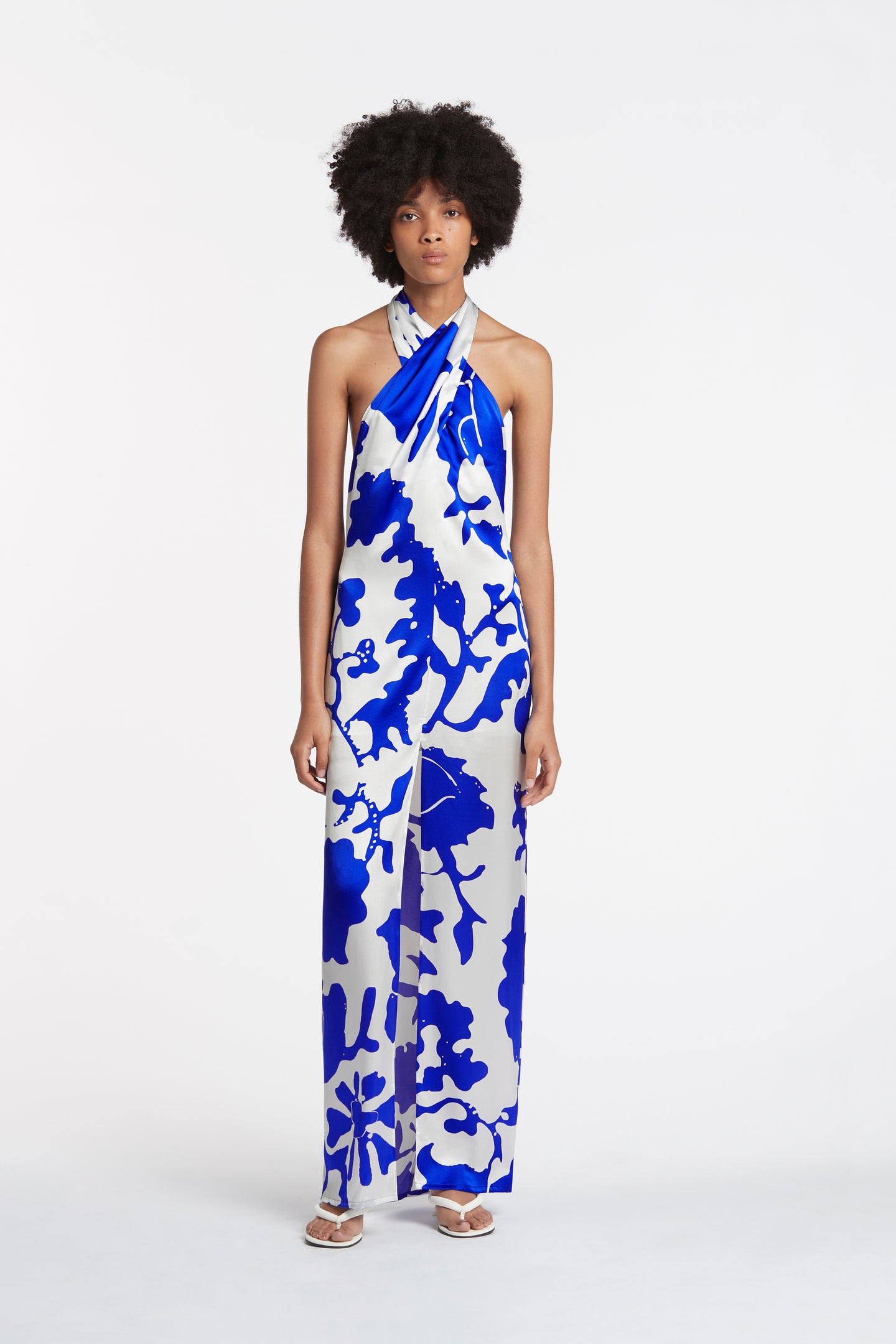 SIR the label Esme Halter Dress MERCE ABSTRACT PRINT
