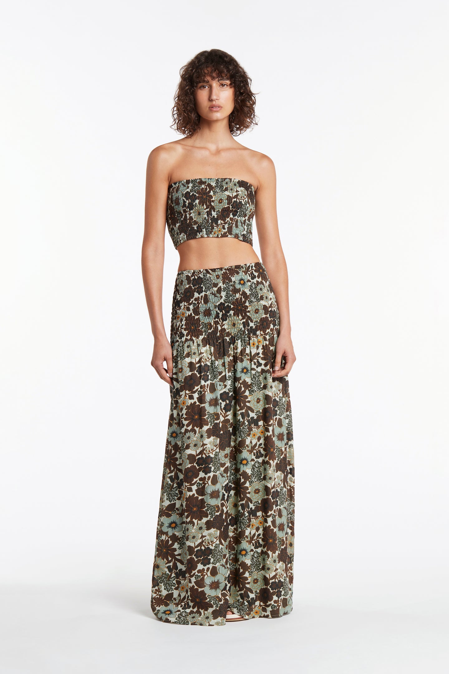 SIR the label CONSTANTINE RUCHED CROP CONSTANTINE PRINT