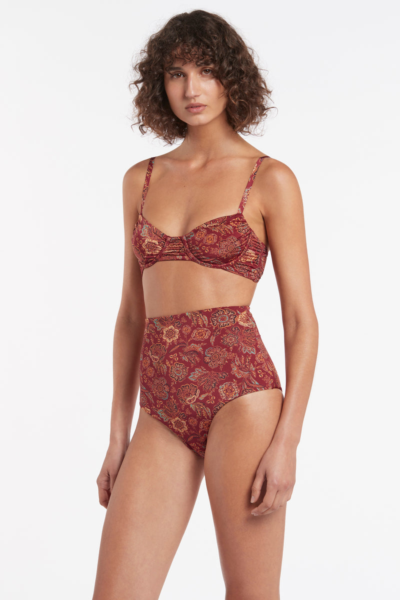 SIR the label Idalia Ruched Balconette IDALIA FLORAL PRINT