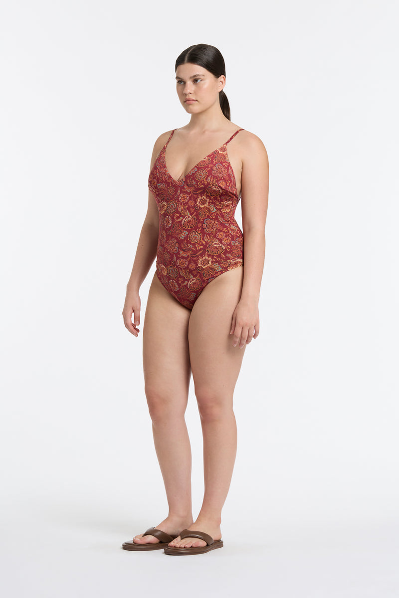 SIR the label Idalia V Neck One Piece IDALIA FLORAL PRINT
