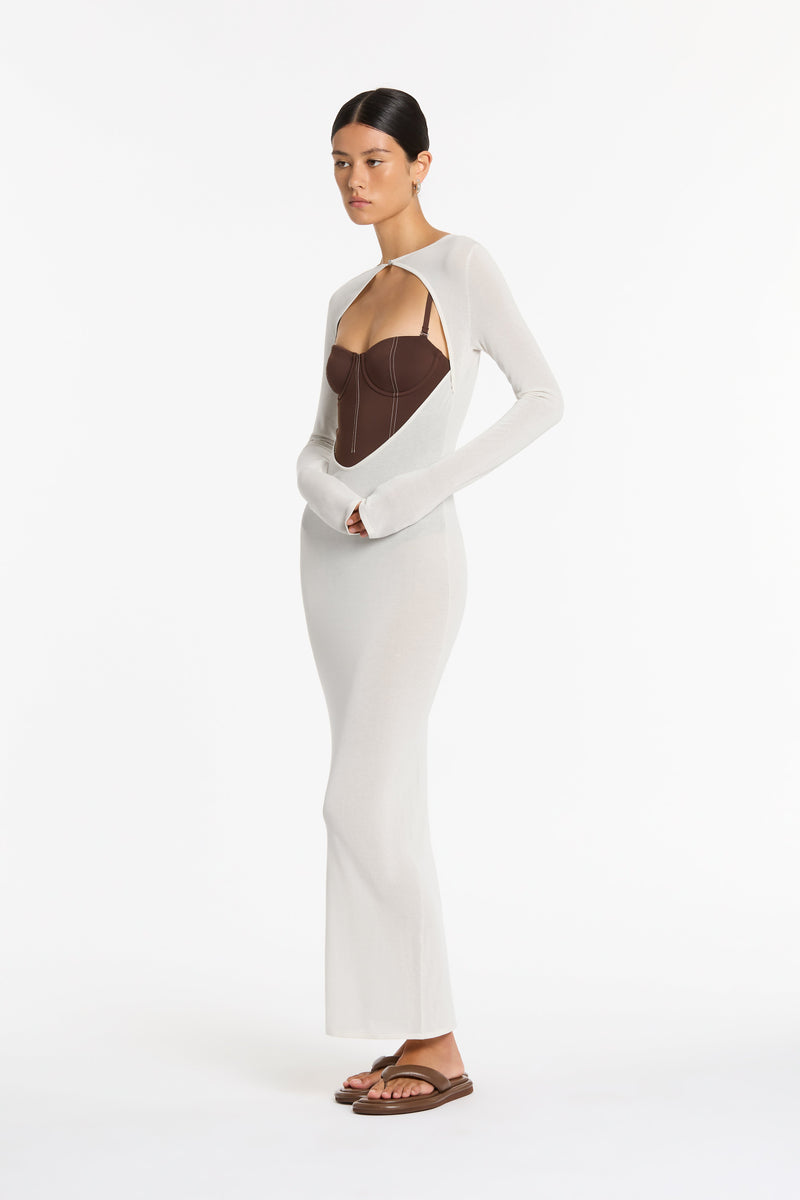 SIR the label Eva Knit Midi Dress BUTTER