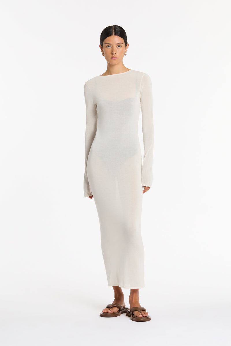 SIR the label Eva Knit Midi Dress BUTTER