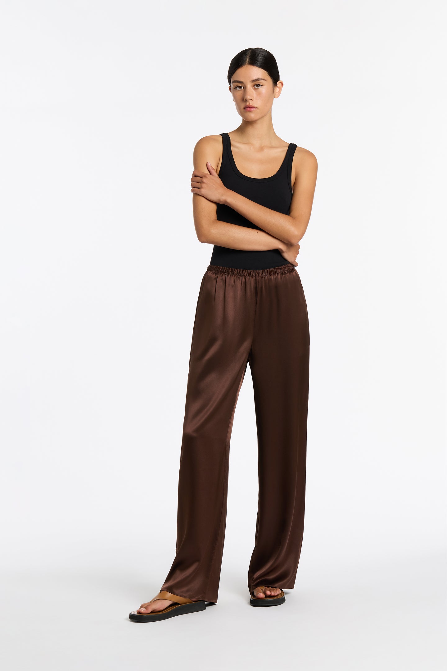 SIR the label Selita Pant CHOCOLATE