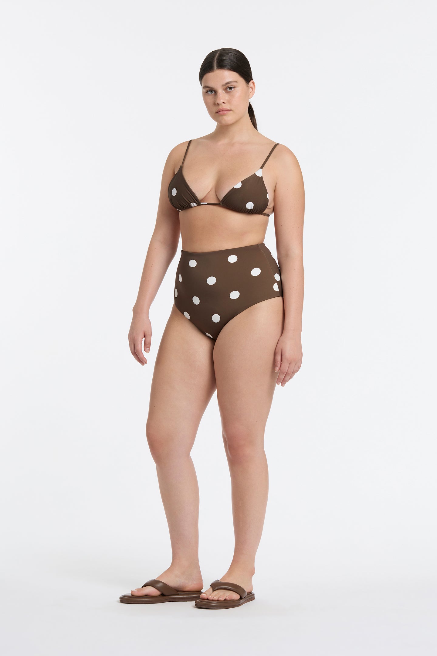 SIR the label Marlon Classic High Brief CHOCOLAT POLKA