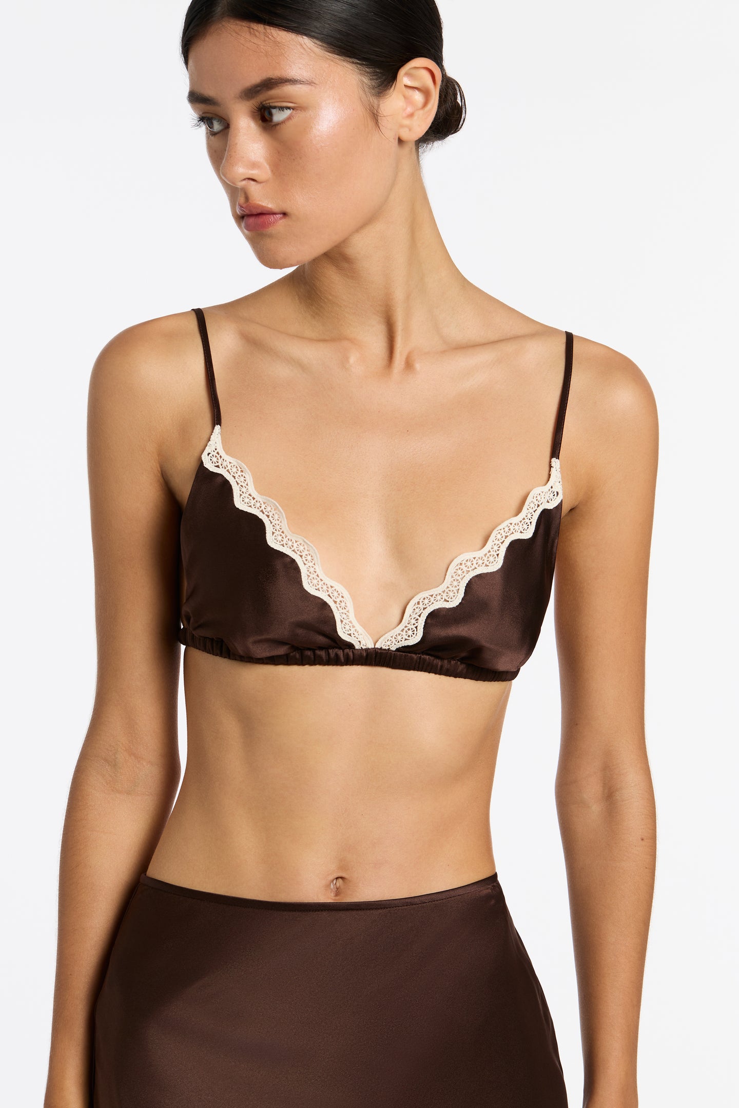 SIR the label Selita Bralette CHOCOLATE
