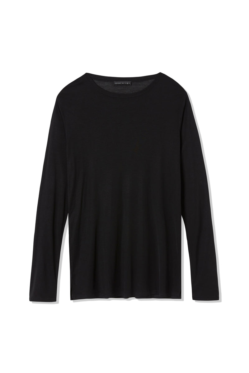 SIR the label JOAN ROUND NECK SKIVVY NOIR