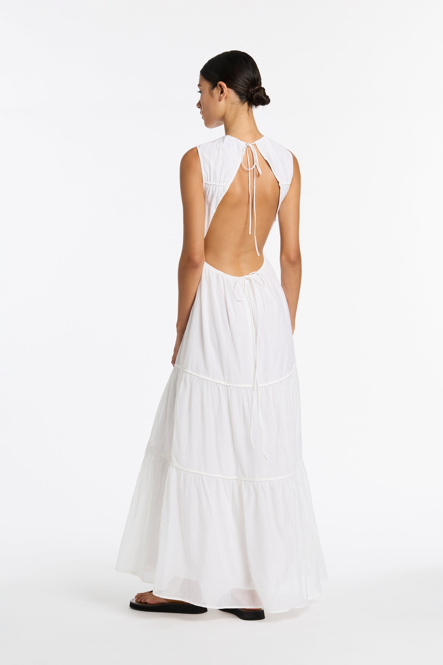 SIR the label Emme Tiered Dress IVORY