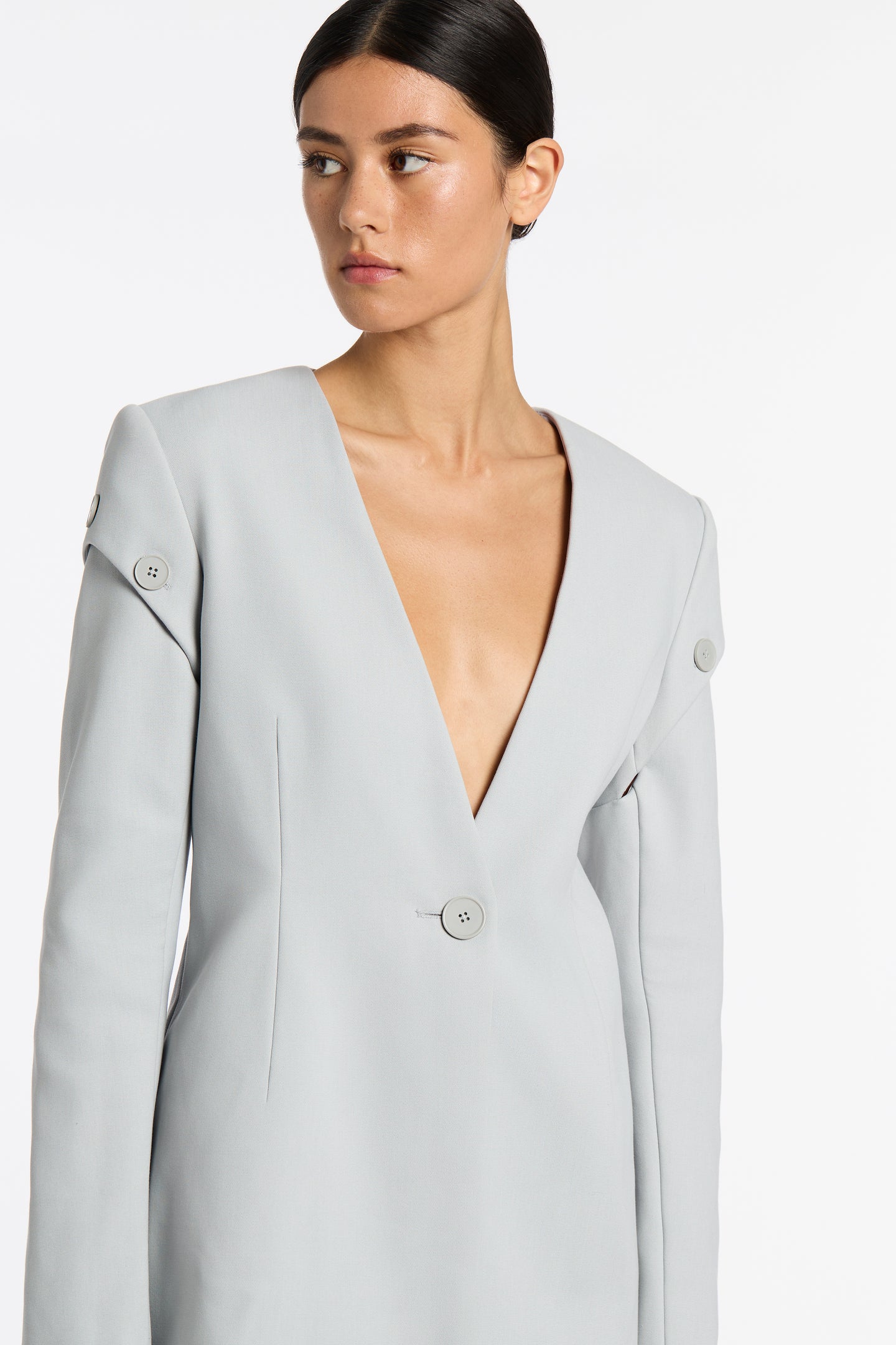 SIR the label Sandrine Deconstructed Blazer ICE BLUE