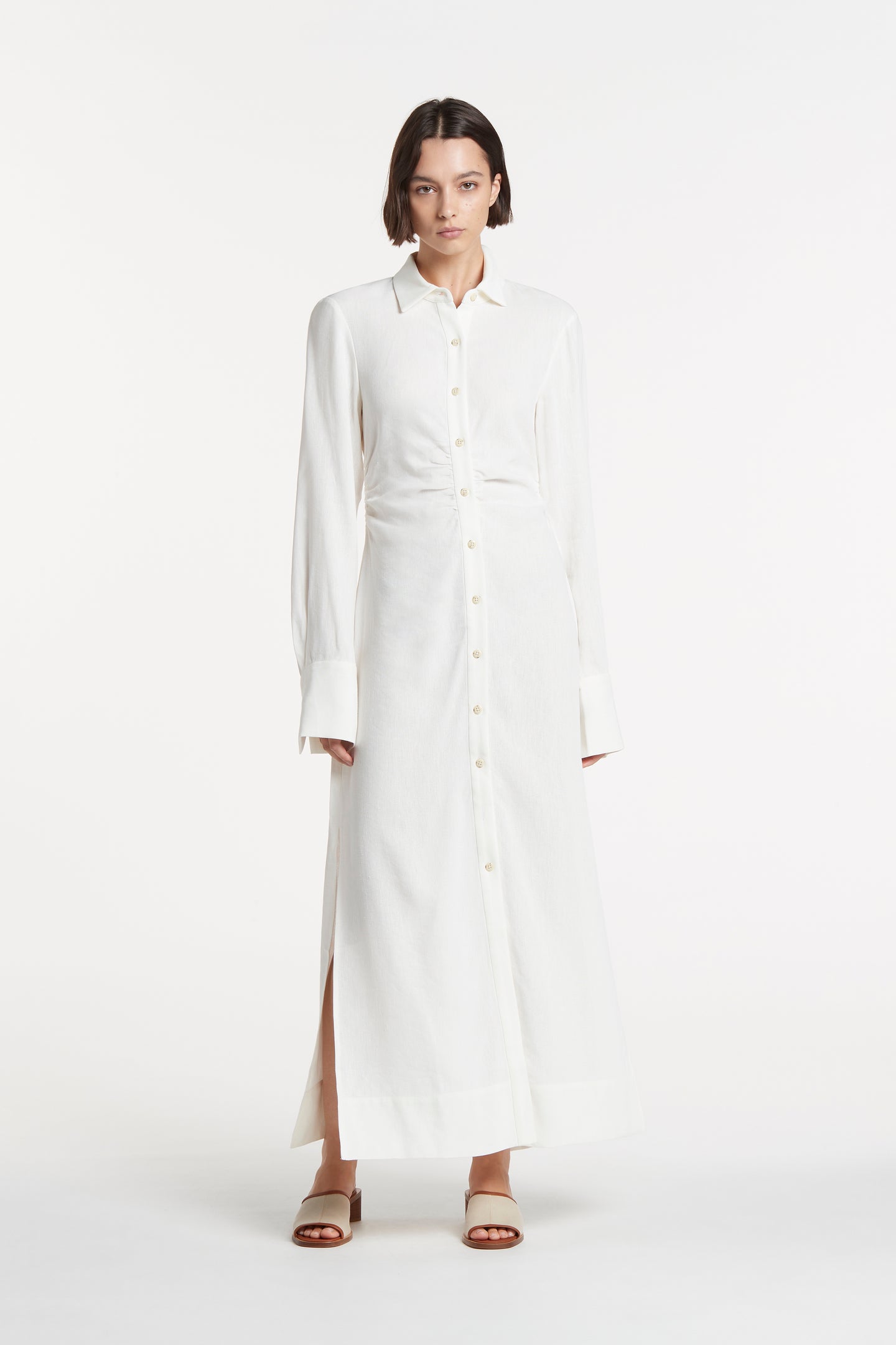 SIR the label Clemence Shirt Dress IVORY