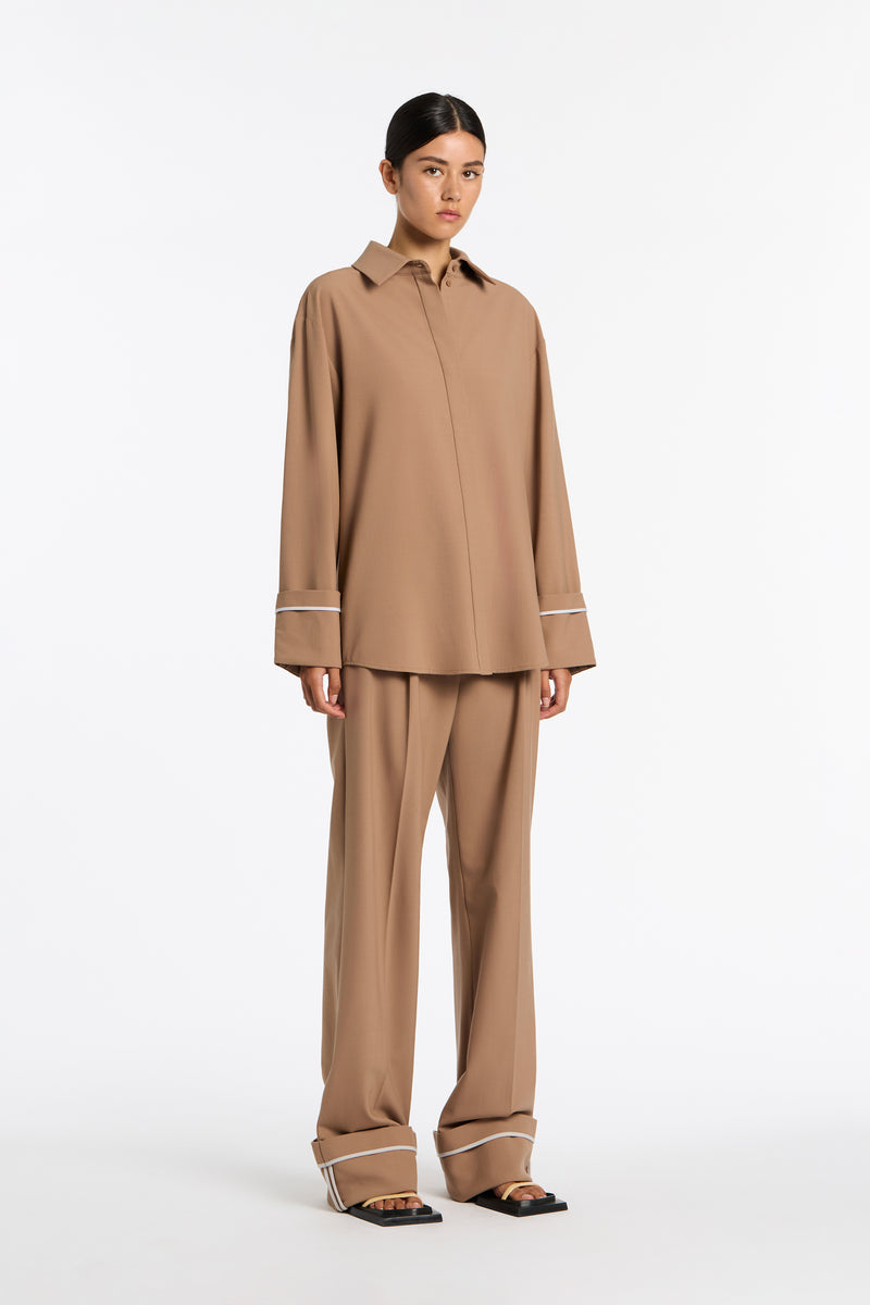 SIR the label Leni Cuff Trouser TAN