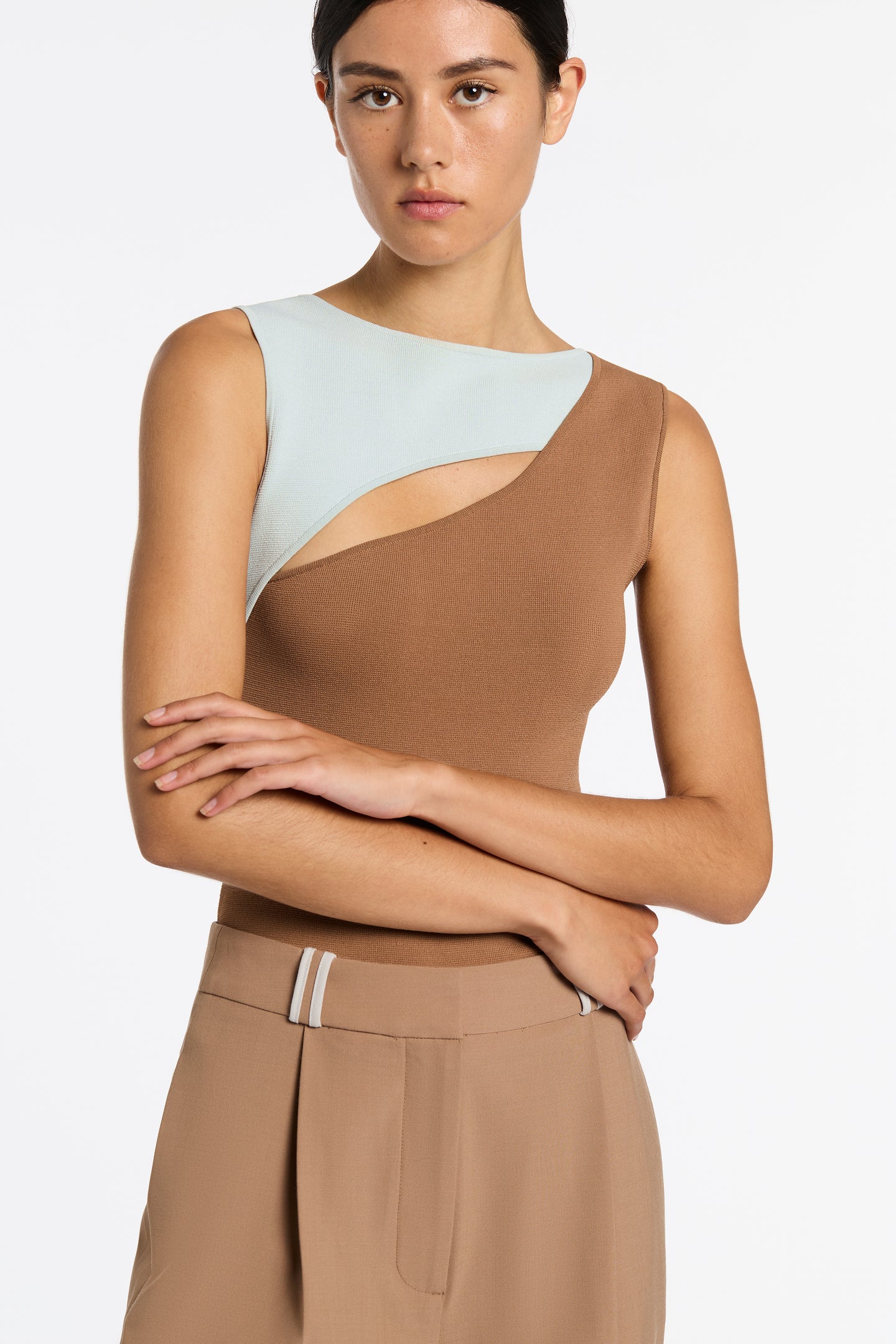 SIR the label Nadja Cut Out Tank CINNAMON
