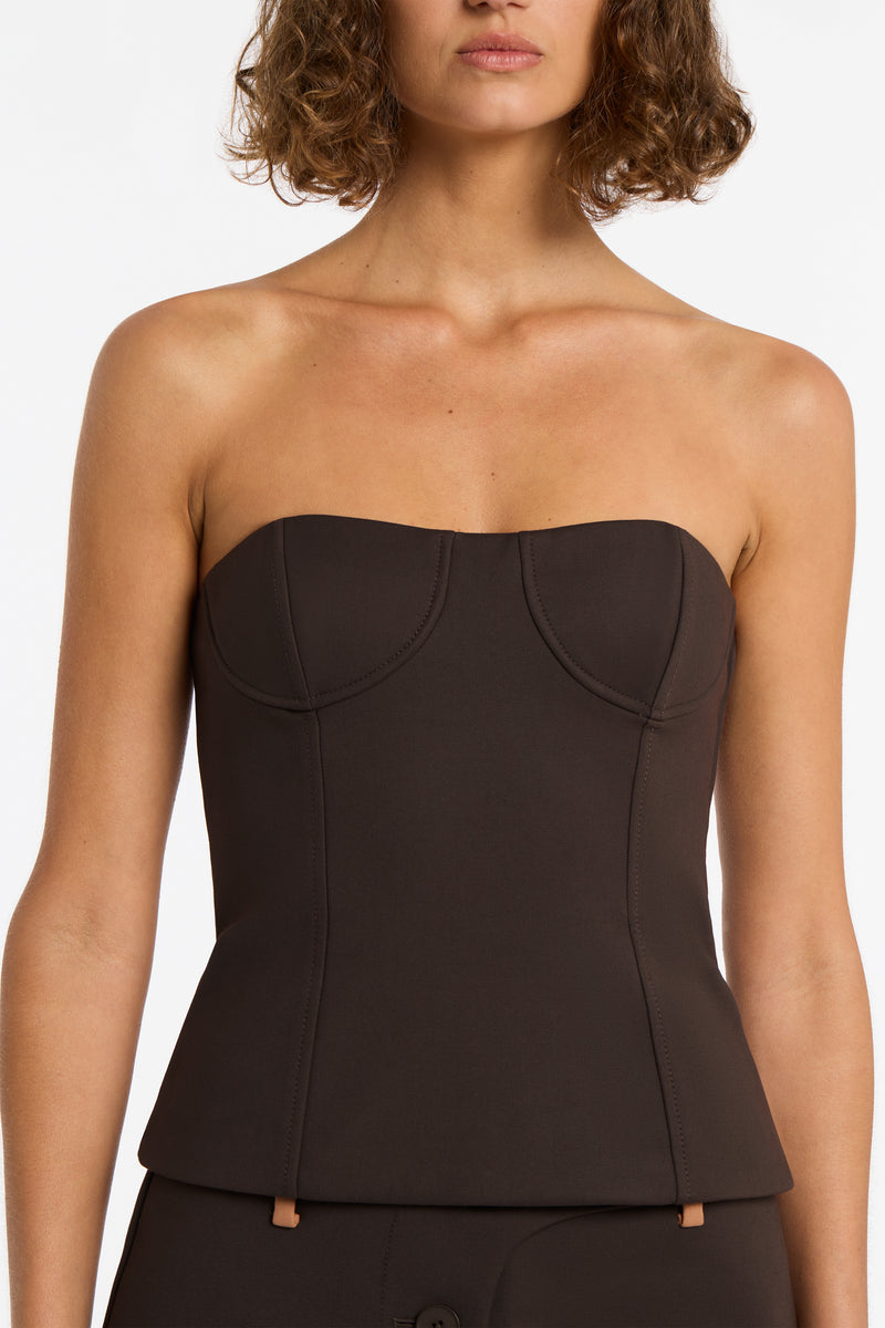 SIR the label Sandrine Bustier CHOCOLATE