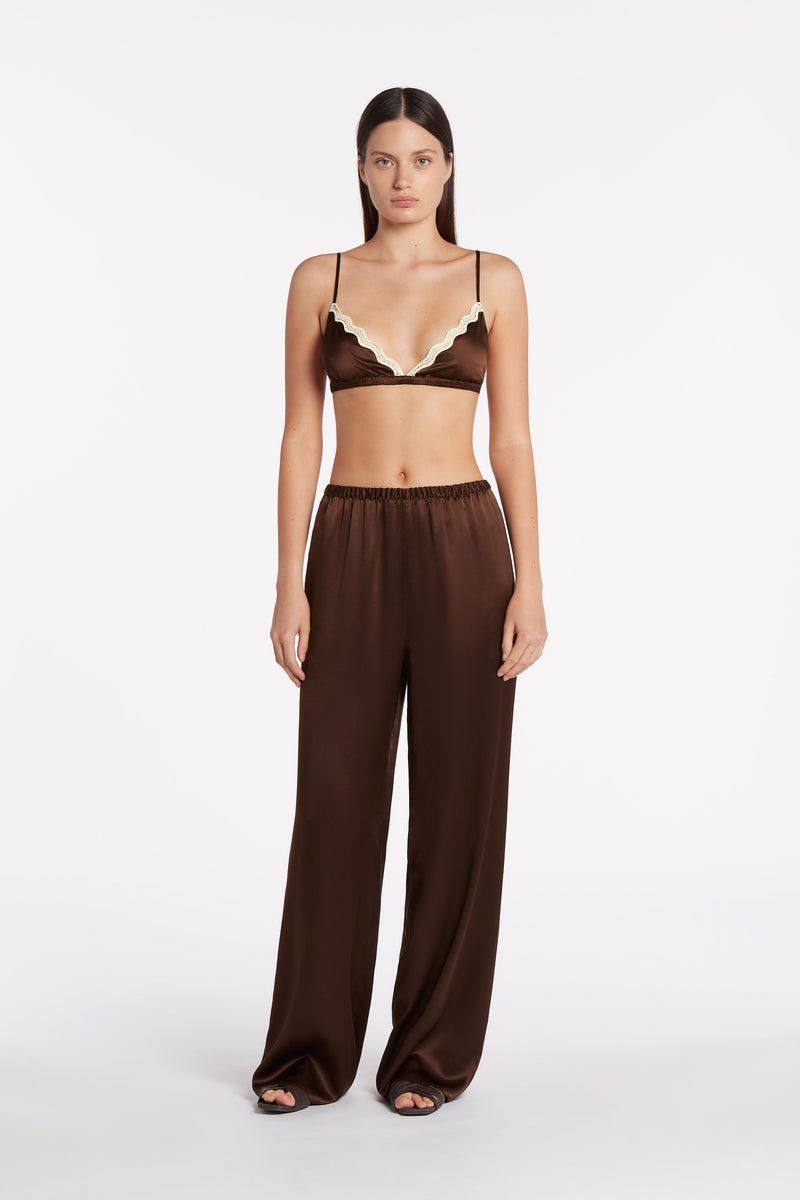 SIR the label Selita Bralette CHOCOLATE