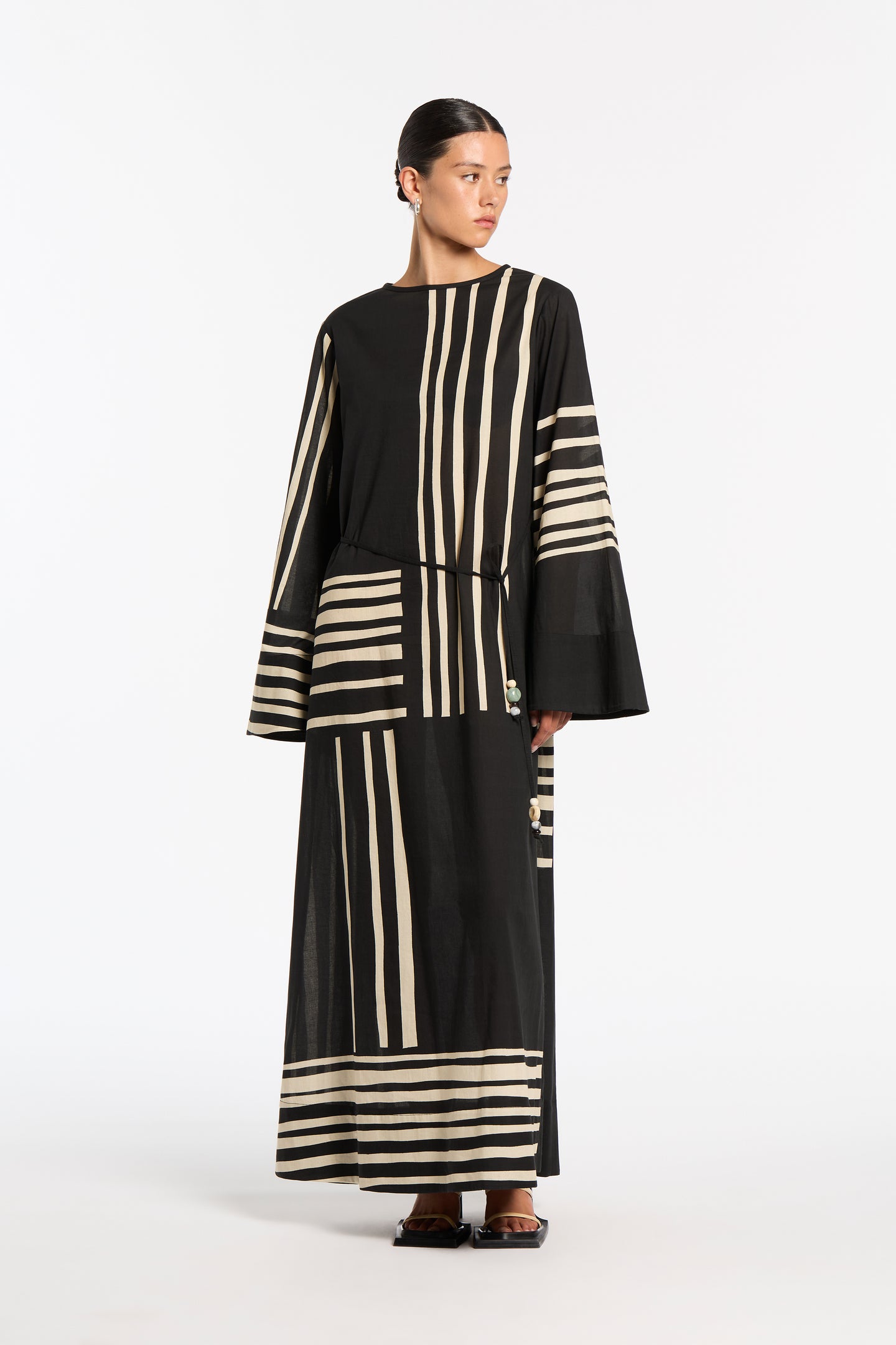 SIR the label Linocut Open Maxi Dress Ligne