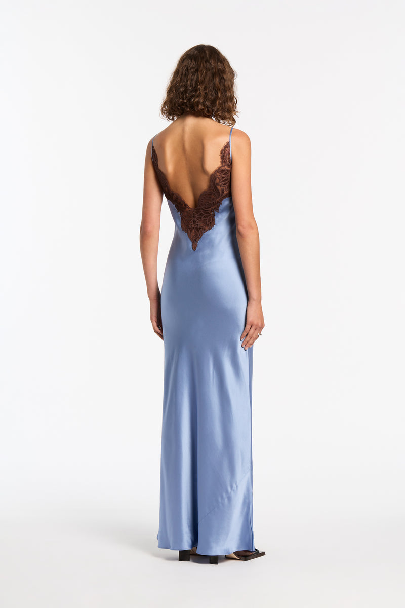 SIR the label Danseurs Lace Slip Dress Bleue