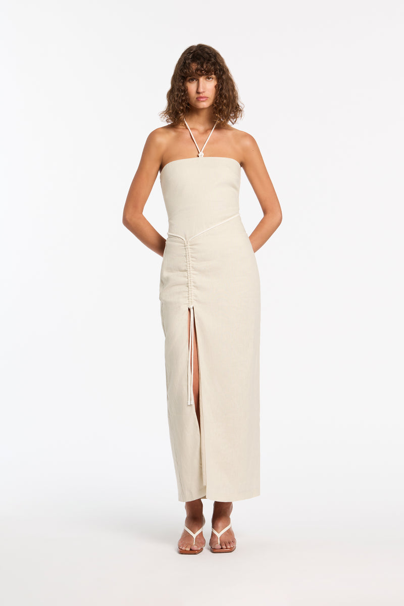 SIR the label D'Orsay Corded Midi Skirt Ecru